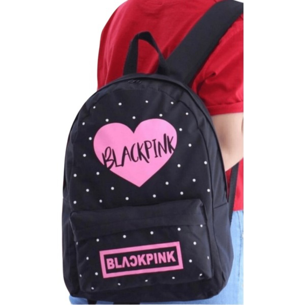 Butikburuc Kadın Siyah Black Pink Yazı Baskılı Sırt Çantası Bayan Sırt Çantası Fiyatı