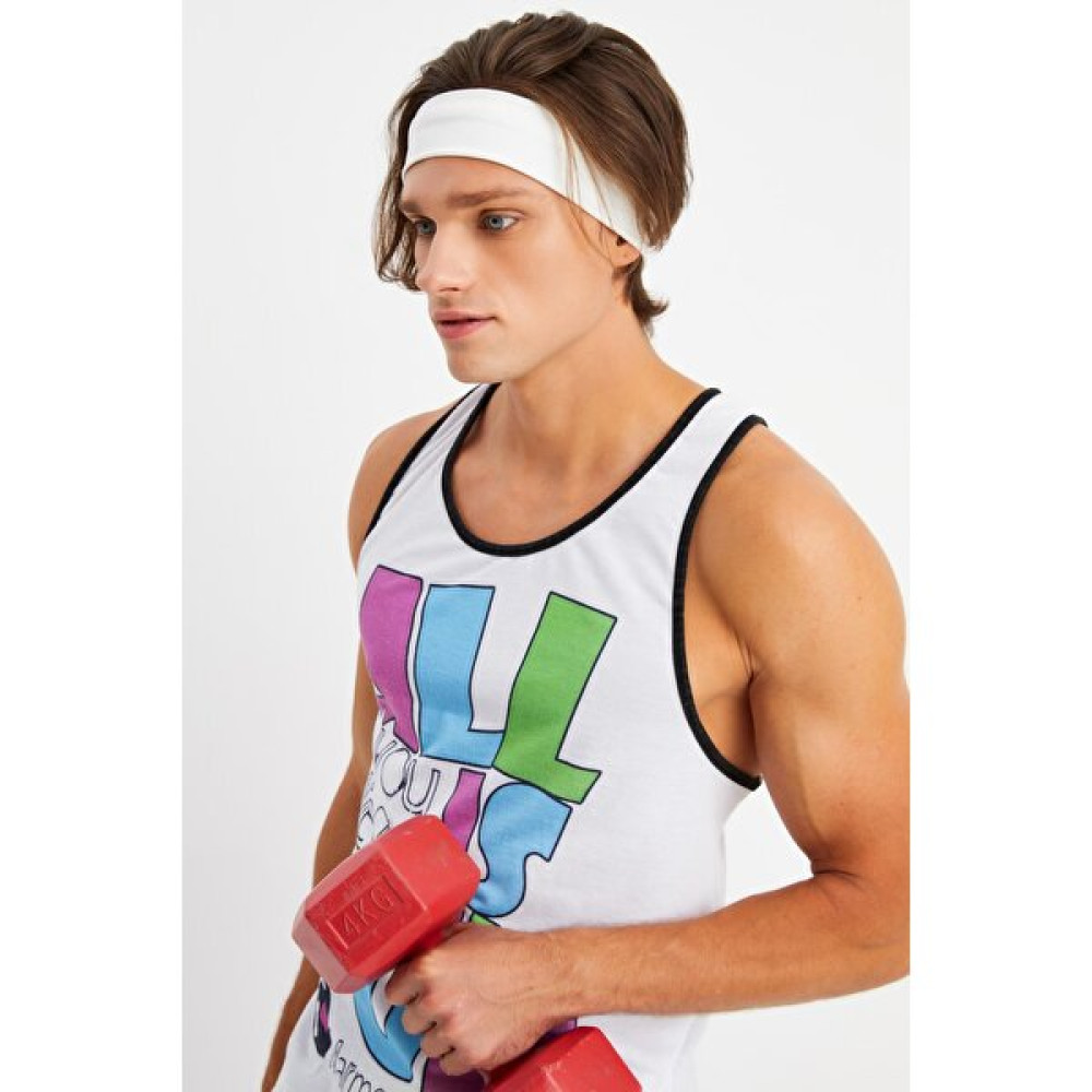 Butikgiz Beyaz Erkek Pamuklu Penye, Kaymaz, Terletmez, Ultra Hafif, Spor Saç Bandı Bandana Bandana (Outdoor) Fiyatı