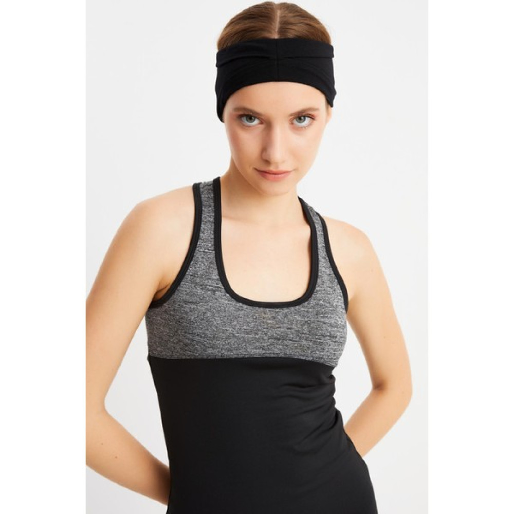 Butikgiz Siyah Kadın Çift Taraflı Kullanım Alternatifli, Pamuklu Penye, Kaymaz, Hafif, Spor Saç Bandı Bandana Toka, Taç & Saç Bandı Fiyatı