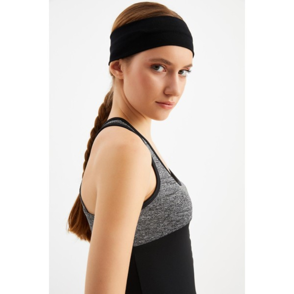 Butikgiz Siyah Kadın Pamuklu Penye, Kaymaz, Terletmez, Ultra Hafif, Spor Saç Bandı Bandana Toka, Taç & Saç Bandı Fiyatı