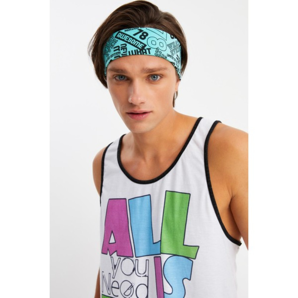 Butikgiz Turquaz Erkek Pamuklu Penye, Kaymaz, Terletmez, Ultra Hafif, Spor Saç Bandı Bandana Bandana (Outdoor) Fiyatı