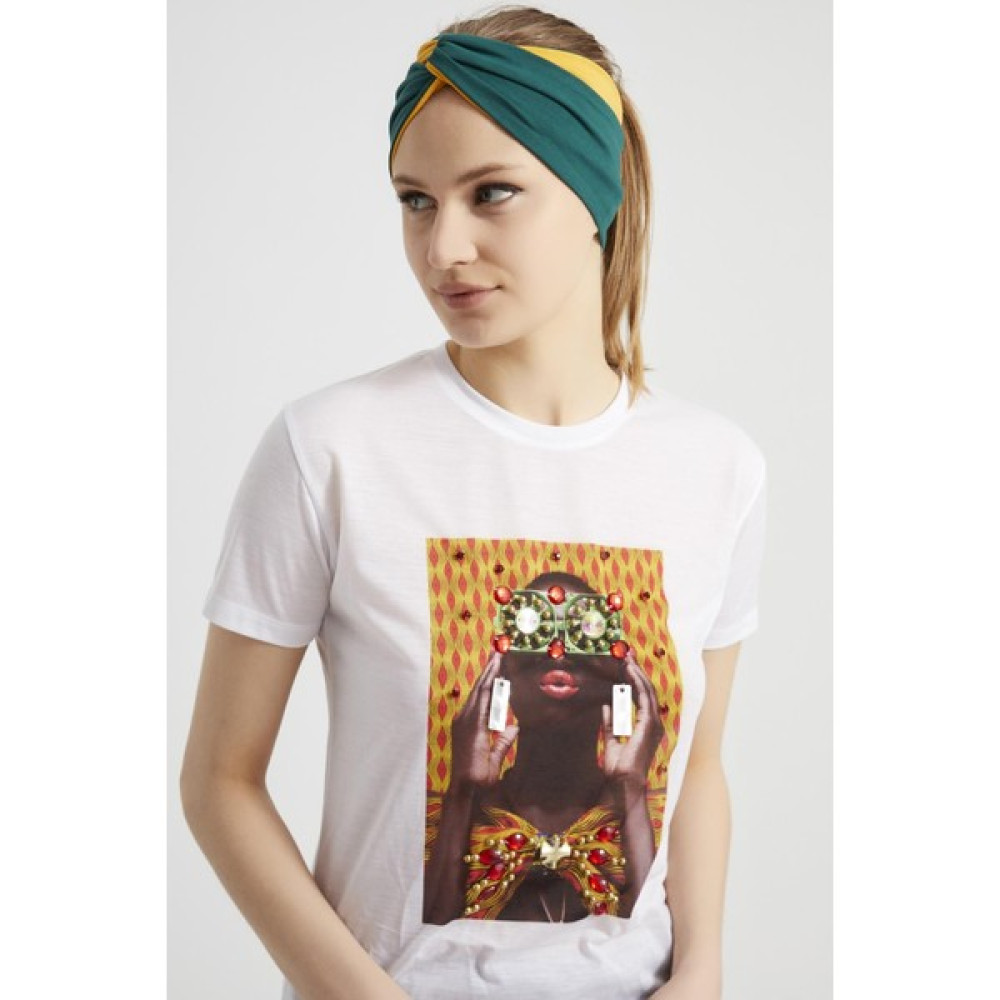 Butikgiz Zümrüt Yeşili - Hardal, Butik Kadın Bandana Saç Bandı, Ekstra Yumuşak, Esnek, Doğal, Pamuklu Penye Toka, Taç & Saç Bandı Fiyatı