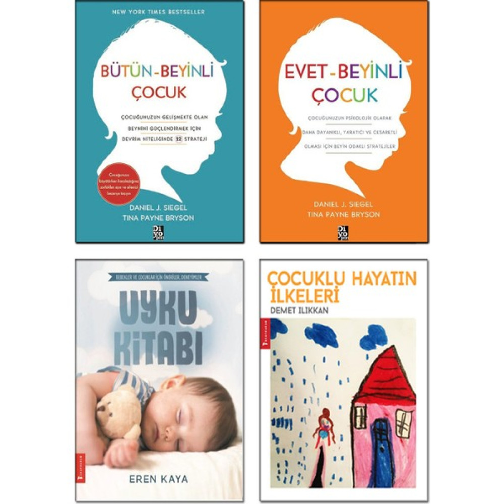 Bütün Beyinli Çocuk + Evet Beyinli Çocuk / Daniel Siegel + Çocuklu Hayatın Ilkeleri + Uyku Kitabı - 4 Kitap Çocuk Gelişimi Bebek Bakımı Aile & Çocuk Bakımı Fiyatı