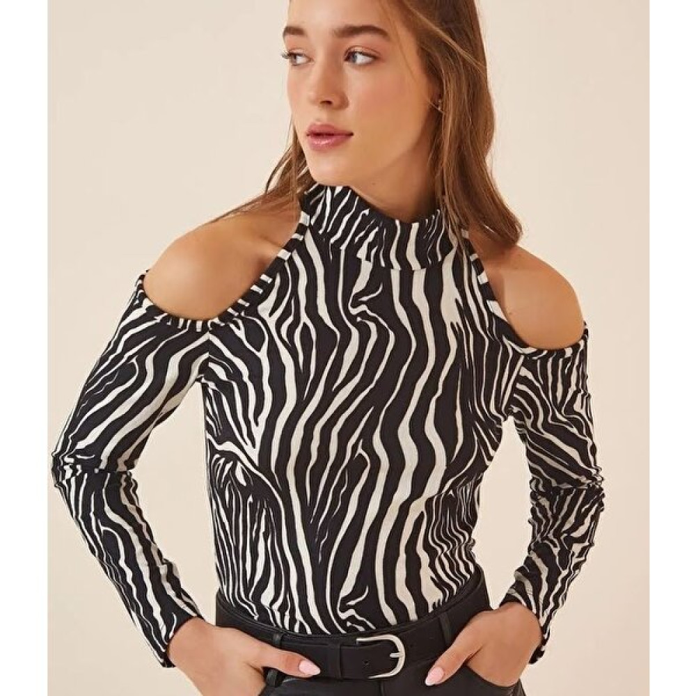 Buum Fashion Omuz Dekolteli Süet Bluz Bluz Fiyatı