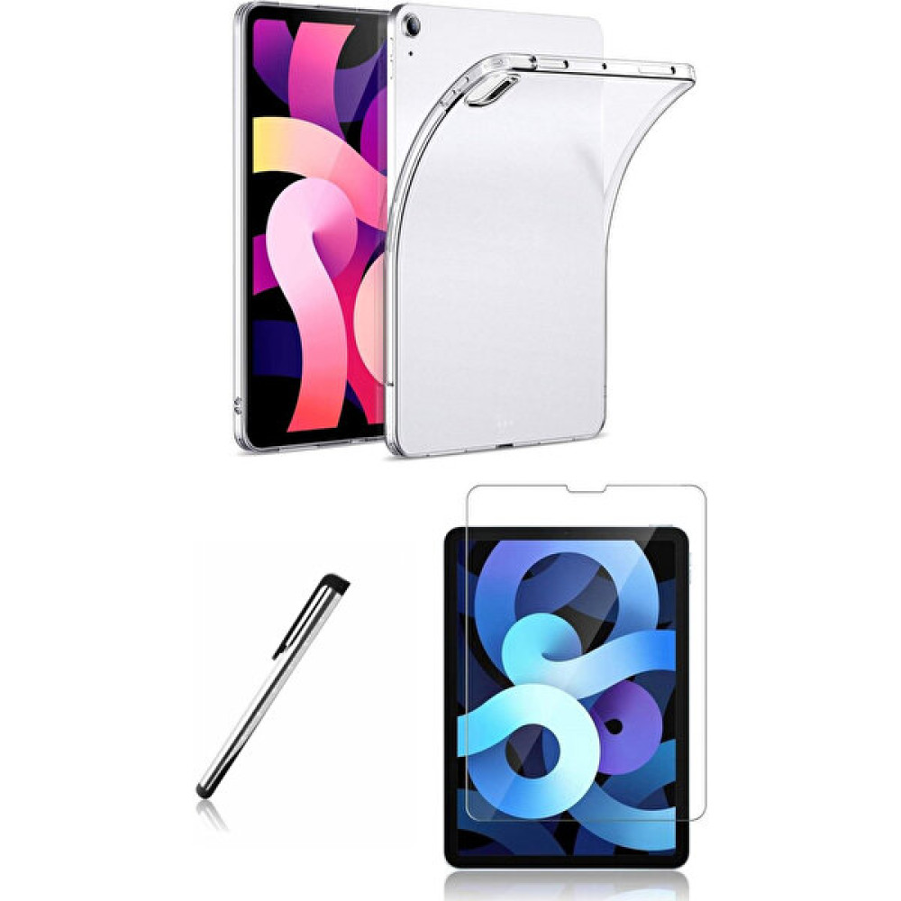 Buway Apple Ipad Air 4.nesil ve Air 5.nesil 20/21/22 10.9 Uyumlu Şeffaf Kılıf Koruyucu Cam Kalem Set Tablet Kılıfı Fiyatı