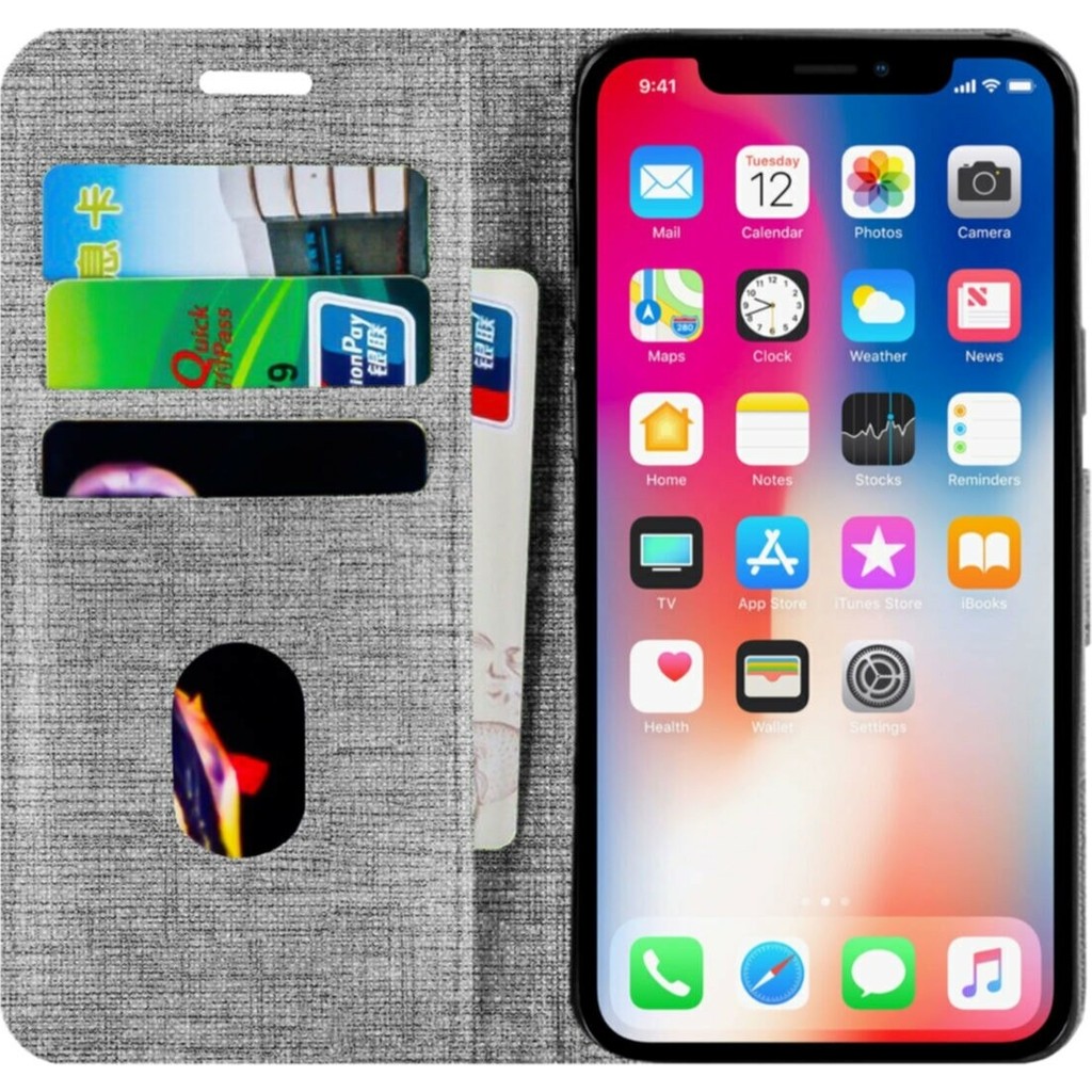 Buway Apple Iphone 11 Kartvizitli Cüzdan Kılıf Gri Cep Telefonu Kılıfı Fiyatı