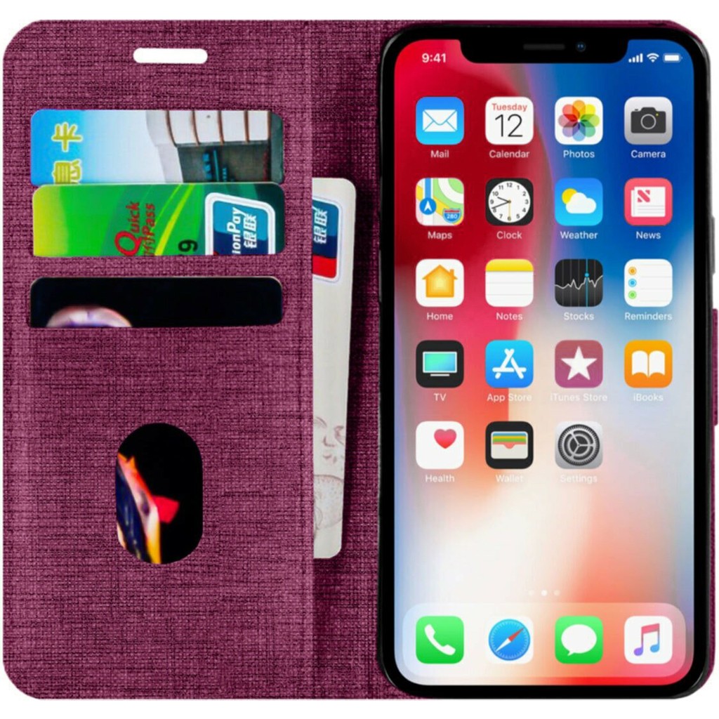 Buway Apple Iphone 11 Kartvizitli Cüzdan Kılıf Mor Cep Telefonu Kılıfı Fiyatı