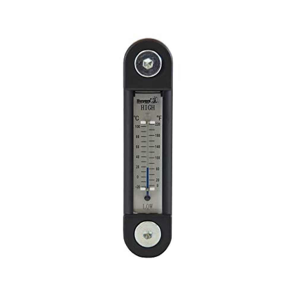 Buyers Products LDR02A Black and Silver Oil Level Gauge with Thermometer