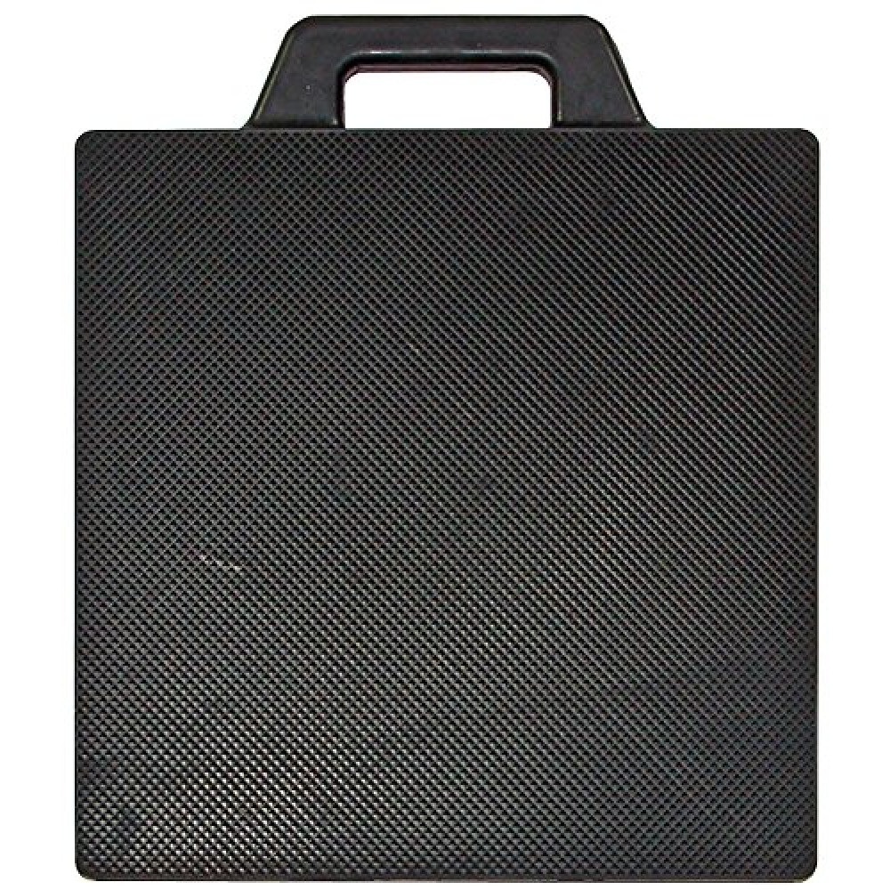 Buyers Products OP18X18R Rubber Outrigger Pad, 18 X 18 X 2 Inch Thick, Solid Rubber Crane Pad with Textured Surface And Built-In Handle, Ideal Pad for Concrete, Paved Surfaces And Off-Road Use