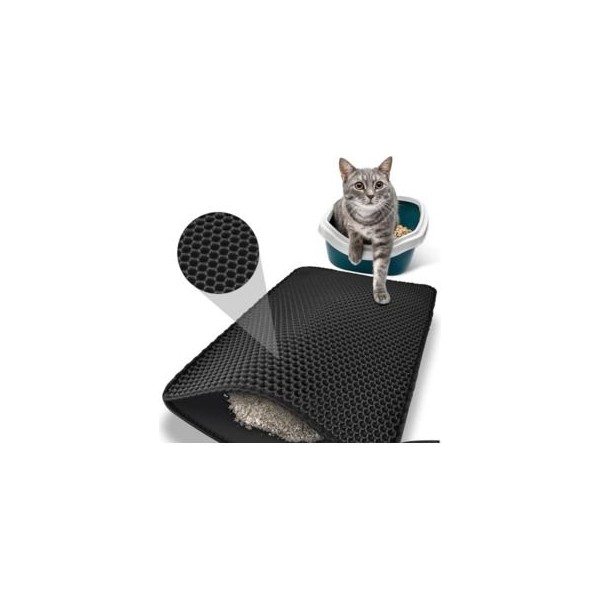 Büyük Boy Elekli Kedi Tuvalet Paspası Kedi Kumu Paspası Kedi Matı Kedi Köpek Paspası 60X40 - Gri Araca Özel Paspaslar Fiyatı