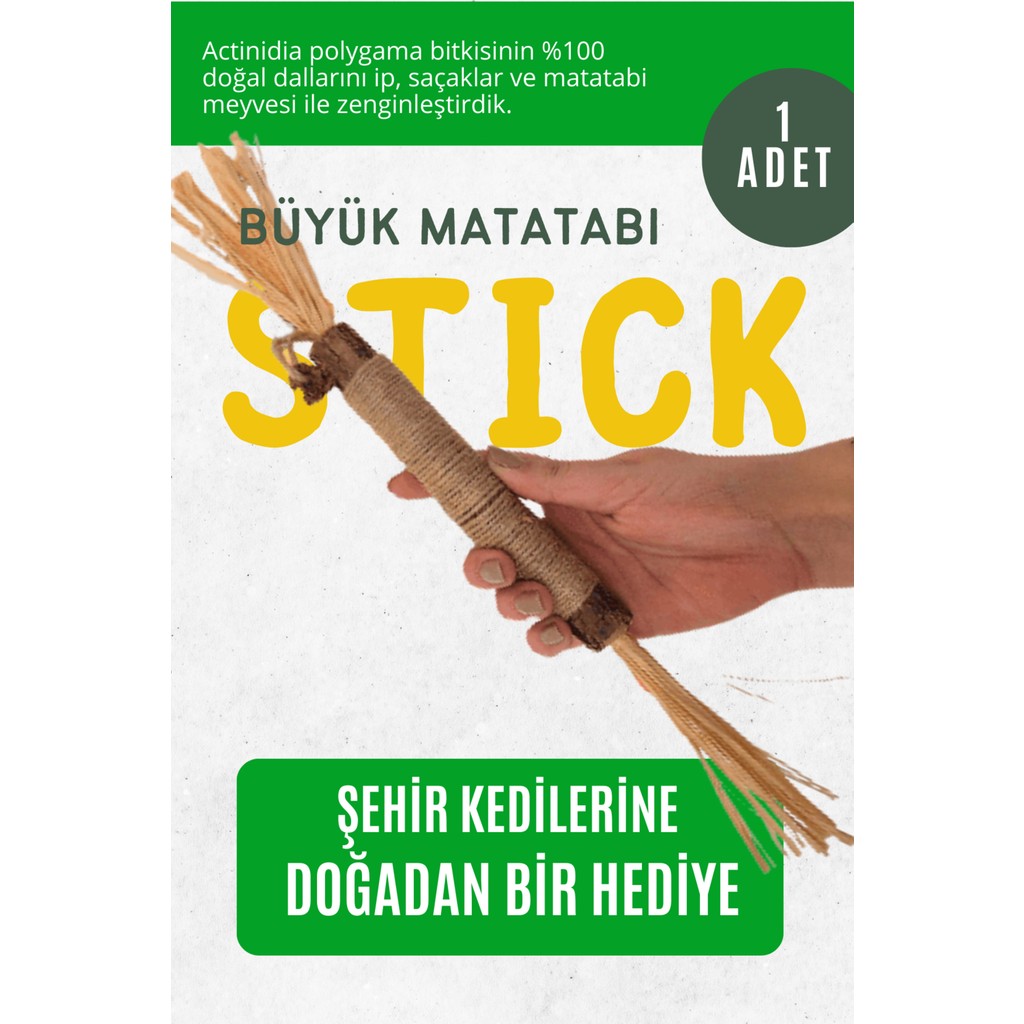 Büyük Matatabi Stick (1 Adet ) Diş Temizlemeye ve Stres Gidermeye Yardımcı Doğal Oyuncak Anne Bebek Oyuncak Fiyatı