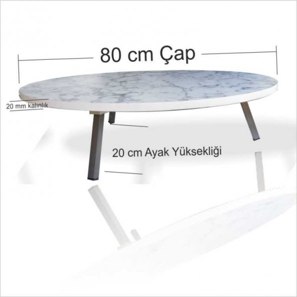 Buyuk Saglam Dengeli Kirilmaz Pratik 80Cm Cap Yer Yemek Sofrasi Sinisi Hamur Acma Masasi Tahtasi Mutfak Dolabı / Mobilyası Fiyatı