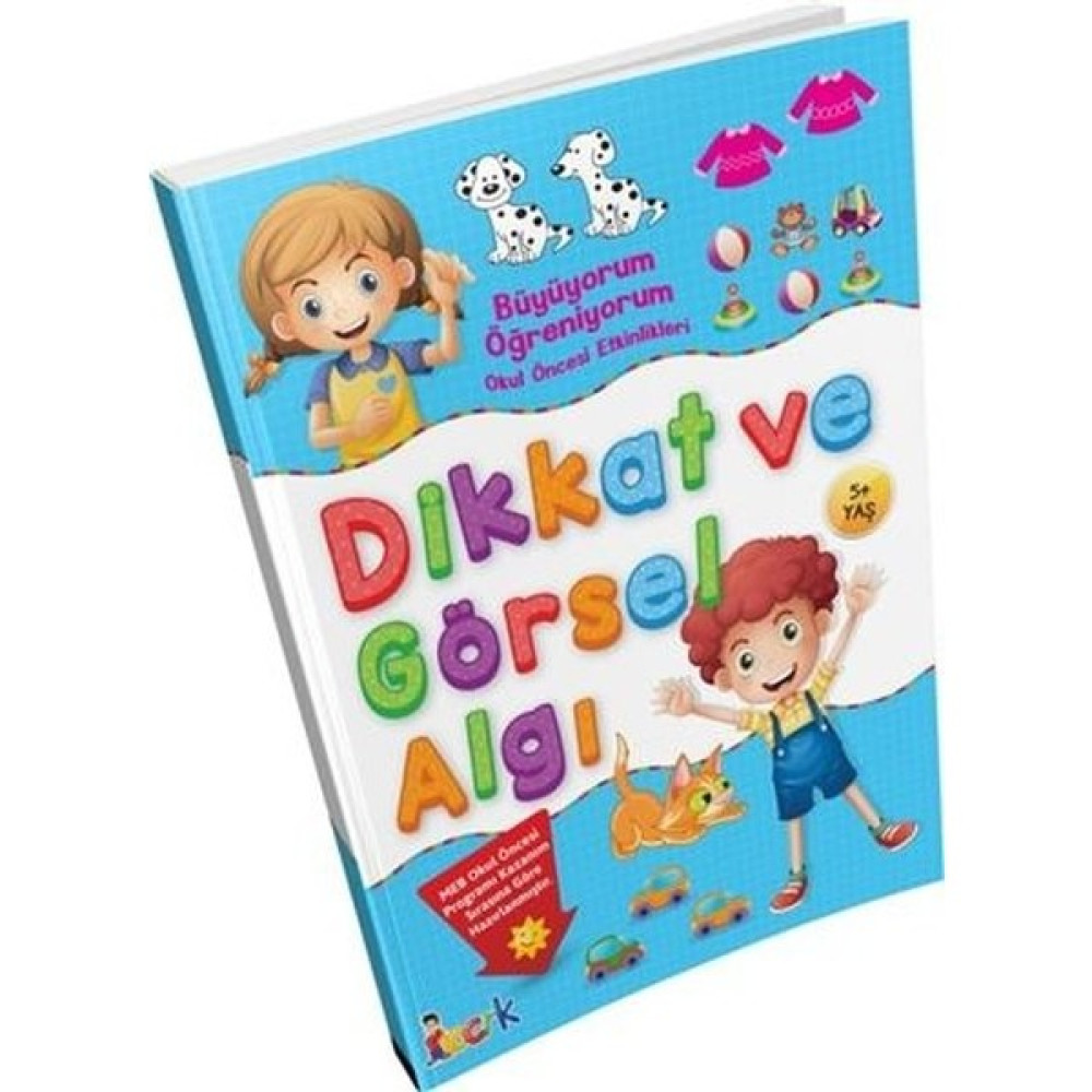 Büyüyorum Öğreniyorum Okul Öncesi Etkinlikleri Dikkat ve Görsel Algı Okul Öncesi Eğitici & Öğretici Kitaplar Fiyatı