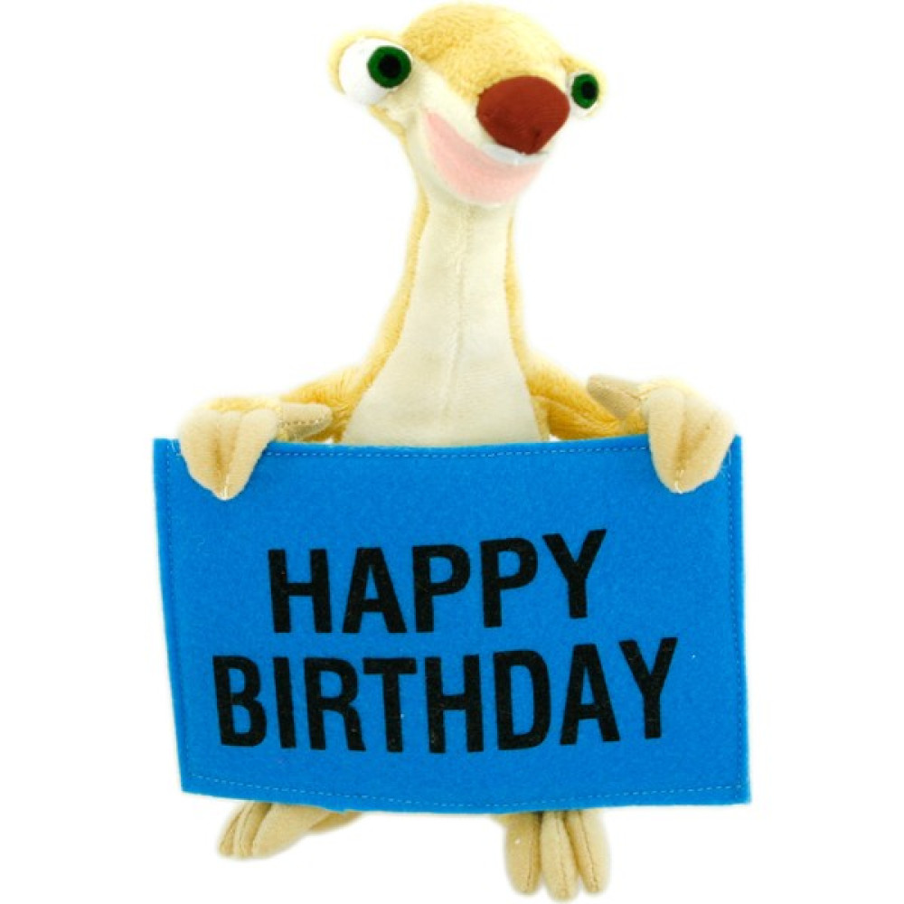 Buz Devri Ice Age - Buz Devri Sid Happy Birthday Peluş Oyuncak 22 cm Peluş Oyuncaklar Fiyatı