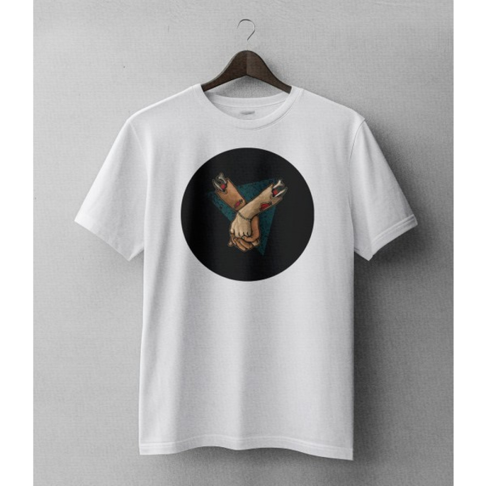 Buzagi Aşık Zombiler Oversize Kalıp Dijital Baskılı Beyaz Tişört Erkek T-shirt Fiyatı