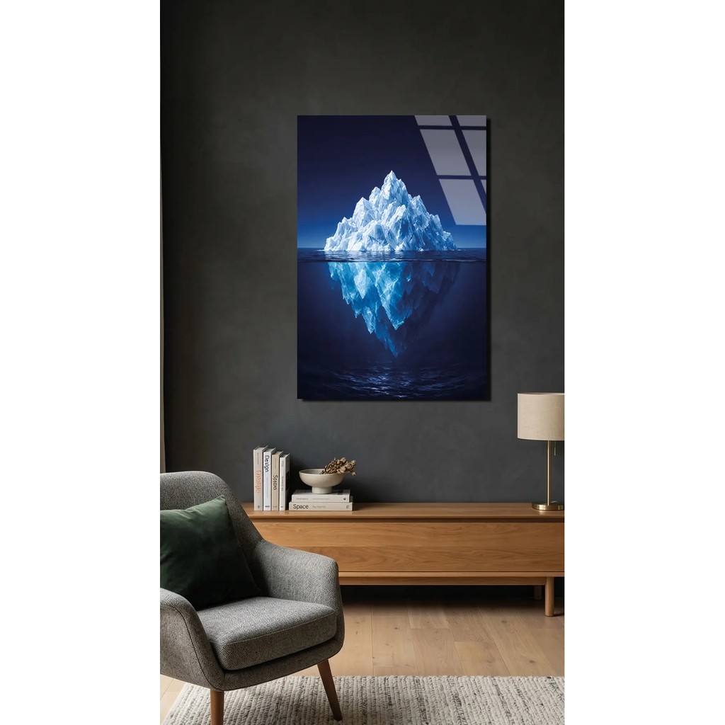 Buzdağı Cam Tablo 4mm Temperli Cam Tablo, Premium Uv Baskılı Kırılmaz Duvar Tablosu - 35 x 50 - Çok Renkli Kanvas Tablo Fiyatı
