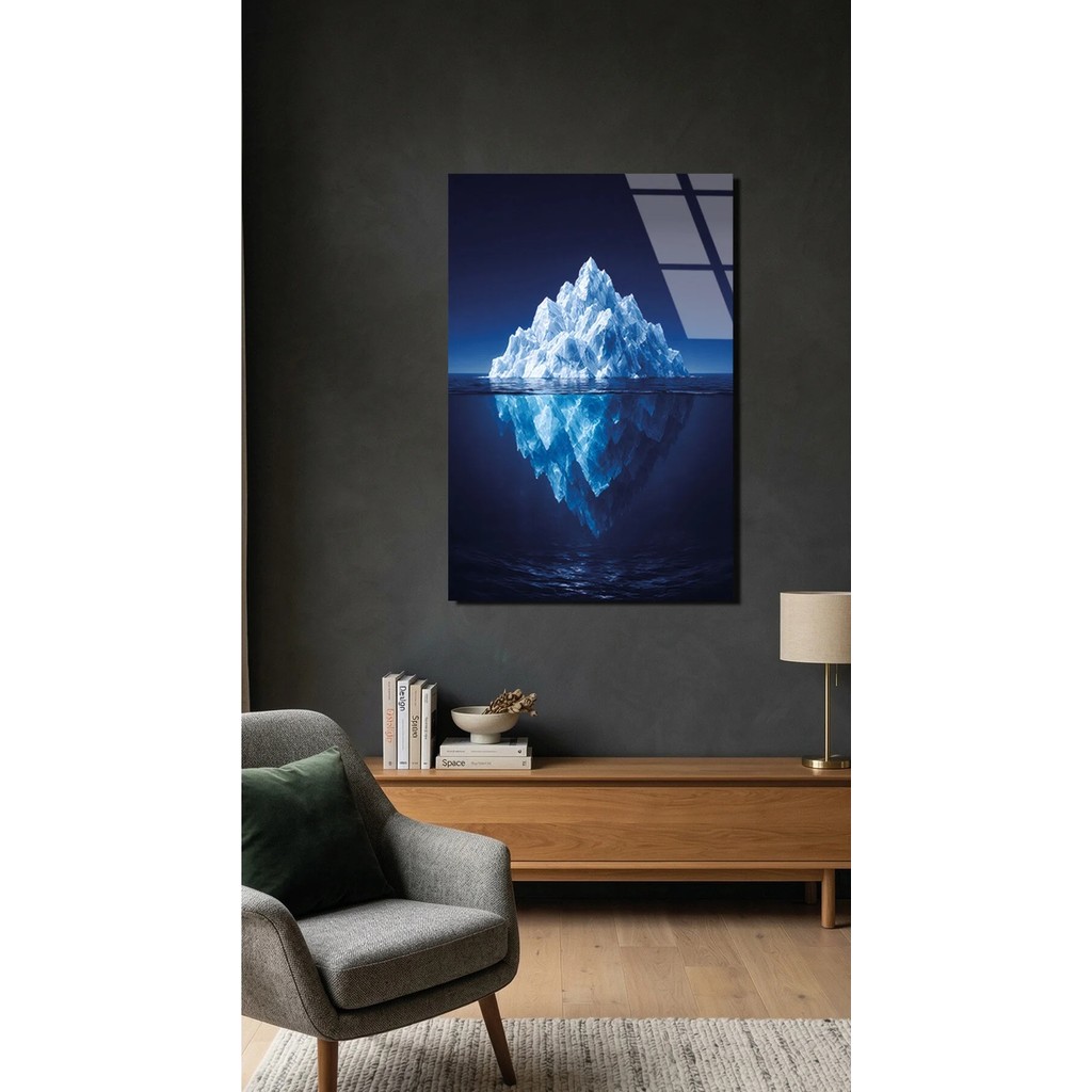 Buzdağı Cam Tablo 4mm Temperli Cam Tablo, Premium Uv Baskılı Kırılmaz Duvar Tablosu - 50 x 70 - Çok Renkli Kanvas Tablo Fiyatı