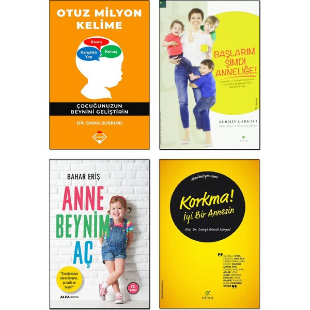 Buzdağı Yayınevi – Otuz Milyon Kelime / Dana Suskind + Korkma ! Iyi Bir Annesin / Saniye Bencik Kangal + Anne Beynim Aç / Bahar Eriş + Başlarım Şim... Çocuk Bakımı Kitapları Fiyatı
