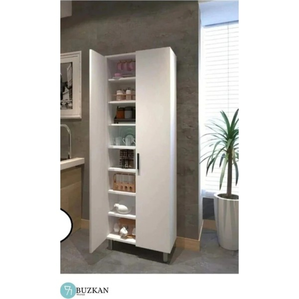 Buzkan Mobilya % 100 Mdf Çok Amaçlı Beyaz Dolap 70 cm Gardrop & Dolap Fiyatı