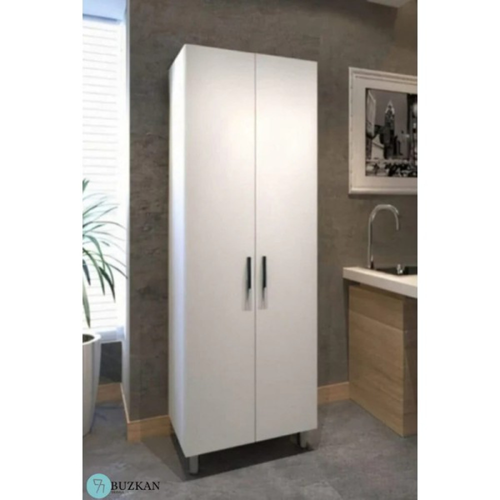 Buzkan Mobilya Mdf Çok Amaçlı Beyaz Dolap 60 cm Gardrop & Dolap Fiyatı
