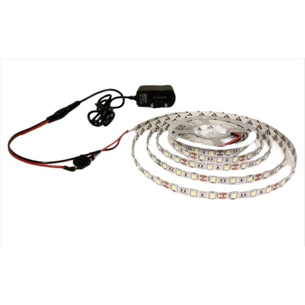 BVS Mutfak Dolabı Için Beyaz Şerit LED + 12V Adaptör Tak Çalıştır Aç Kapa Anahtarlı 3 Çip 3 Direnç - 1 m Led Aydınlatmalar Fiyatı