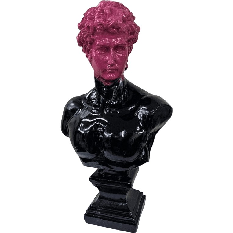 By Ari Büyük Davut Heykel HK180 - Pembe - Siyah Biblo Fiyatı