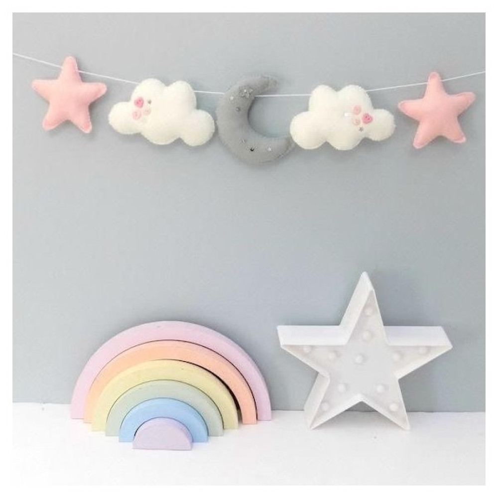 By Belis Design Bebek Çocuk Odası Dekoratif Aksesuar - Pembe Bebek Odası Duvar Süsü Fiyatı