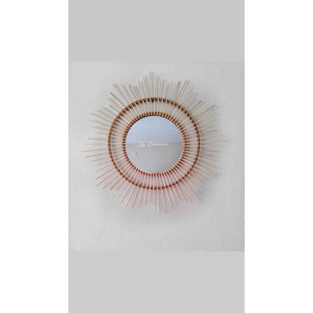 By Bohostore 60CM Bambu Ayna , Rattan Ayna Ayna Fiyatı