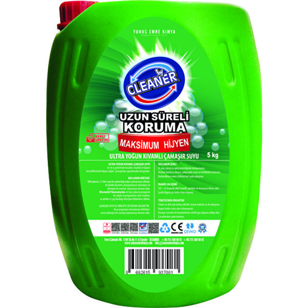 By Cleaner Ultra Yoğun Kıvamlı Çamaşır Suyu 5 kg - 5 lt Çamaşır Yıkama Fiyatı