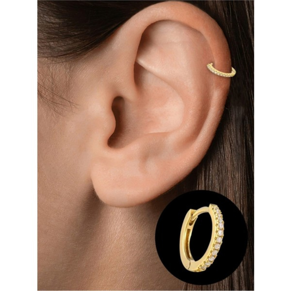 By Dilek Çetin Accessory 925 Ayar Kıkırdak Helix Tragus Piercing (1AD) Altın & Gümüş Piercing Fiyatı