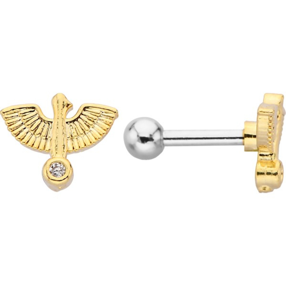 By Dilek Çetin Accessory Çelik Anka Kuşu Kıkrdak Helx Tragus Piercing Altın & Gümüş Piercing Fiyatı