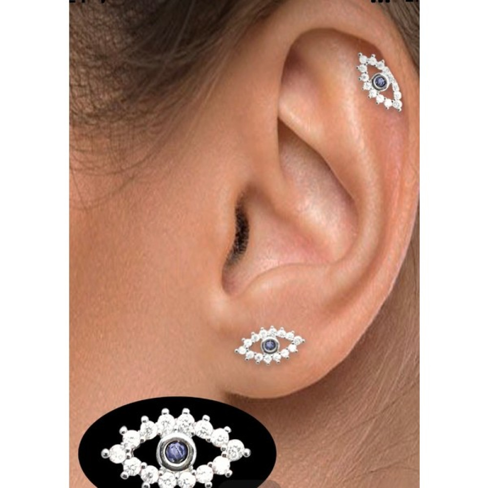 By Dilek Çetin Accessory Çelik Kadın Kıkırdak Piercing - Gümüş Altın & Gümüş Piercing Fiyatı