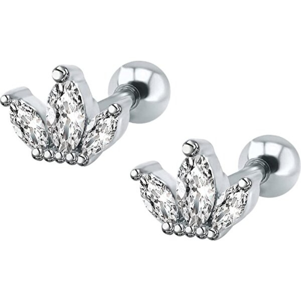 By Dilek Çetin Accessory Çelik Kıkırdak Helix Tragus Piercing (1AD) - Gümüş Altın & Gümüş Piercing Fiyatı
