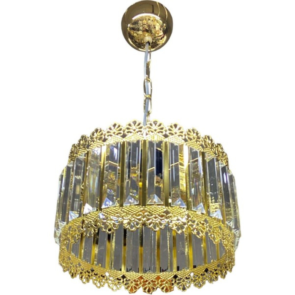 By Hanedan Avanos Kristal Avize Salon Avizesi 3lü Gold Renk - Beyaz Avize Fiyatı