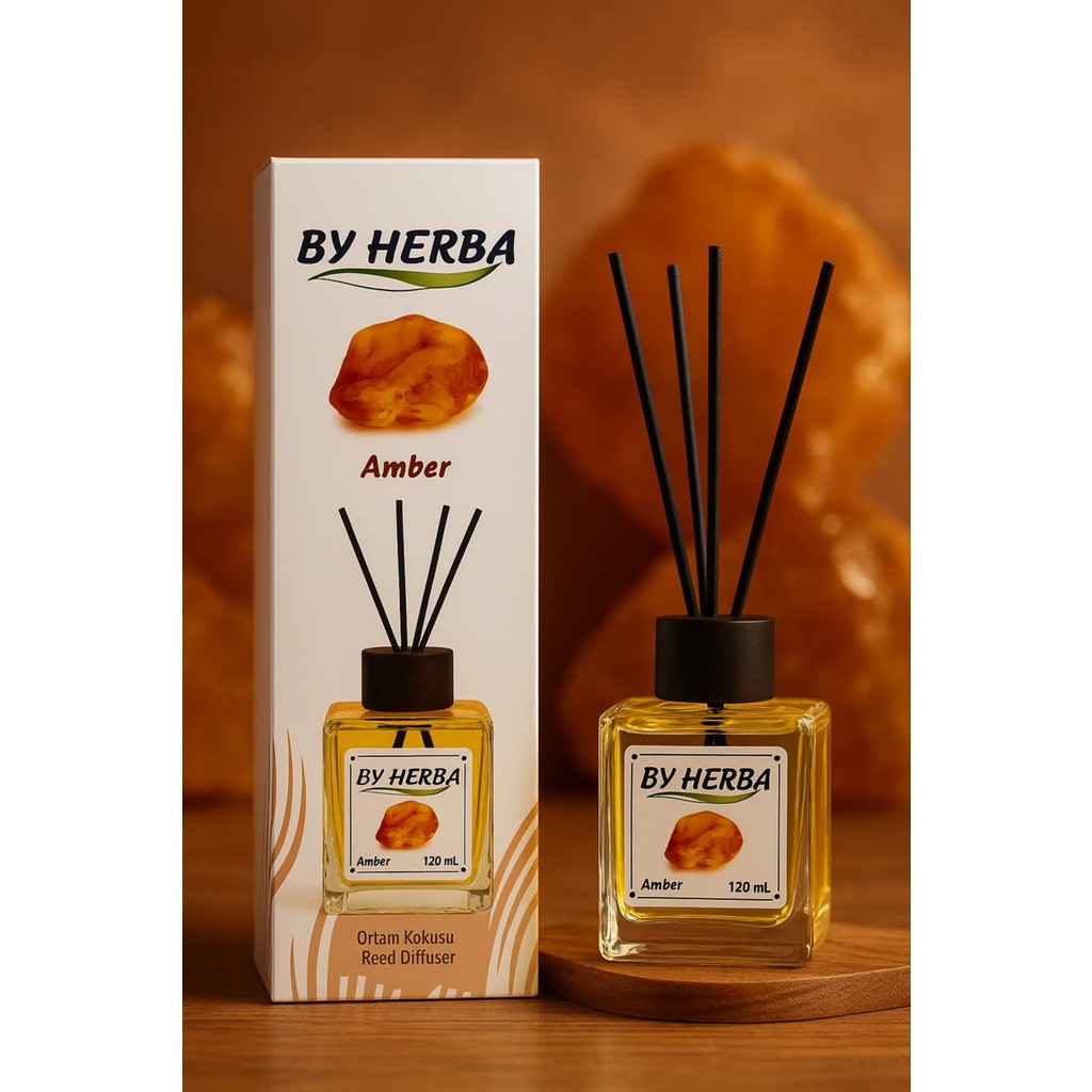 By Herba Bambu Çubuklu Oda Kokusu 120 ml - Amber Diğer Fiyatı