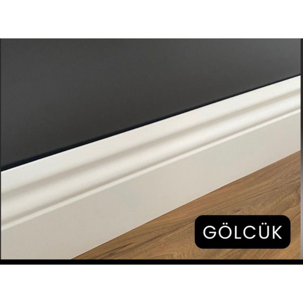 By Istanbul Yalı Serisi Lake Saten Beyaz Pvc Süpürgelik B12 Gölcük Serisi Pvc B12-GÖLCÜK Parke Fiyatı