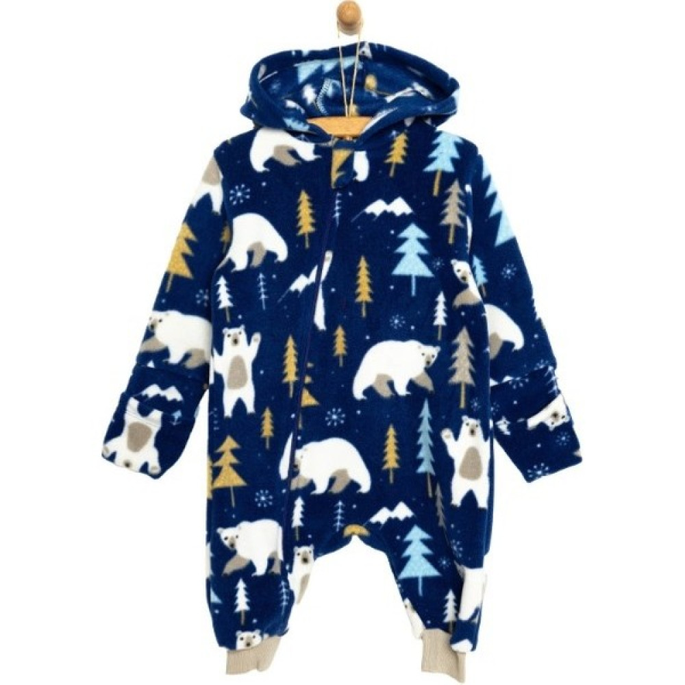 By Kübra Kids Polar Patiksiz Tulum Erkek Bebek -120 Bebek Tulumu Fiyatı