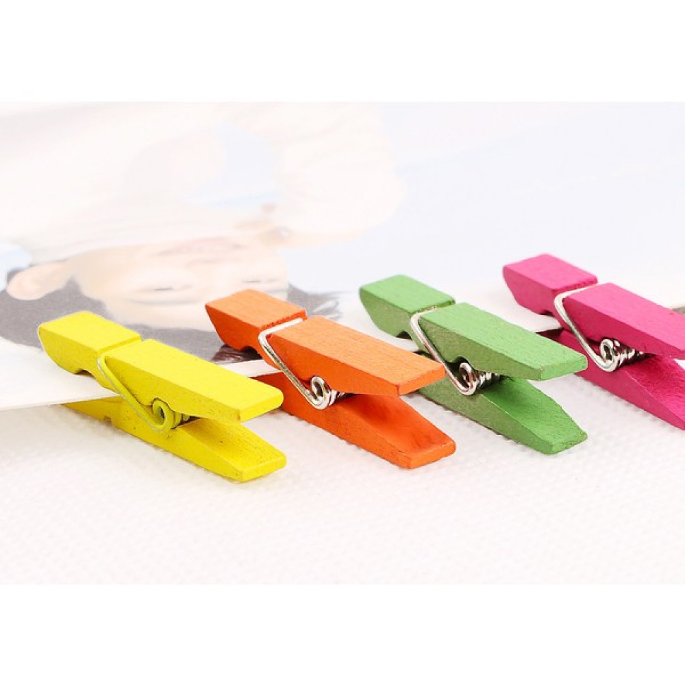 By Kurt Mini Renkli Mandal 2.5 cm Küçük Renkli Mandal 100 Adet Ahşap Oyuncak Fiyatı