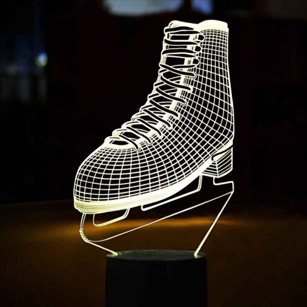 By-Lamp 3 Boyutlu Buz Pateni Lamba Ahşap Taban - Beyaz Masa Lambası Fiyatı