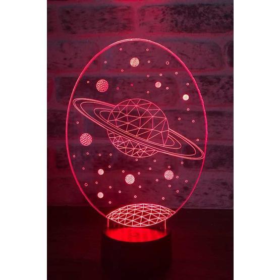 By-Lamp 3 Boyutlu Galaxy Saturn Yeni Masa Lambası