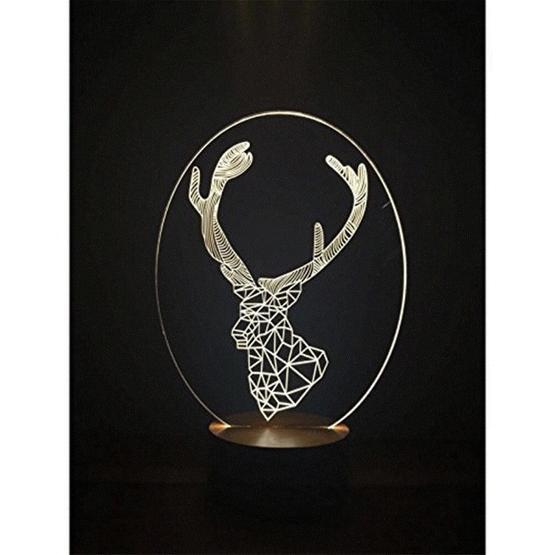 By-Lamp 3 Boyutlu Geyik Yeni Masa Lambası