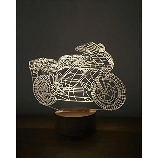 By-Lamp 3 Boyutlu Motorsiklet Masa Lambası Masa Lambası Fiyatı