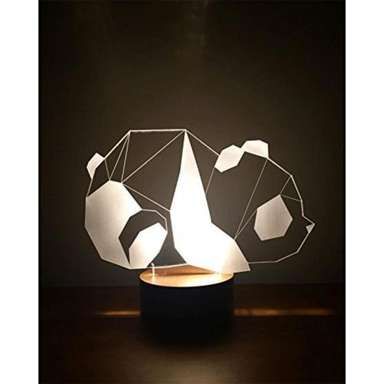 By-Lamp 3 Boyutlu Panda Masa Lambası