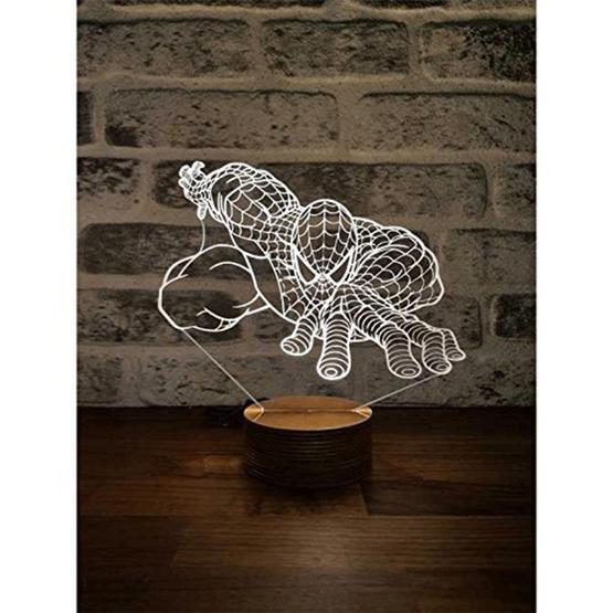 By-Lamp 3 Boyutlu Spiderman Masa Lambası