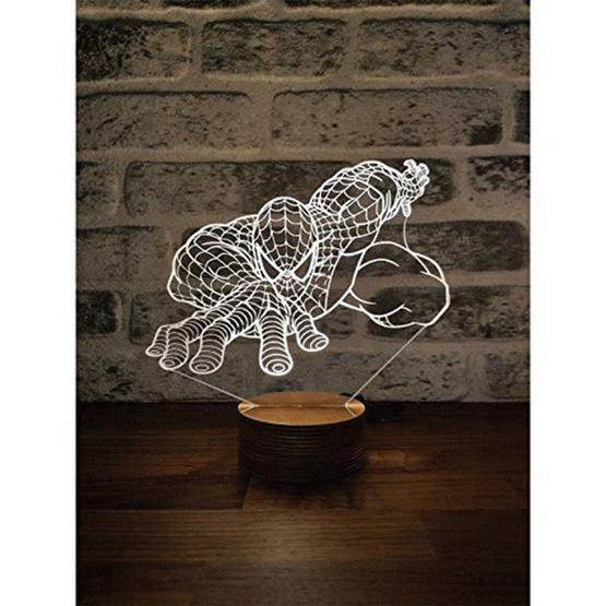 By-Lamp 3 Boyutlu Spiderman Masa Lambası