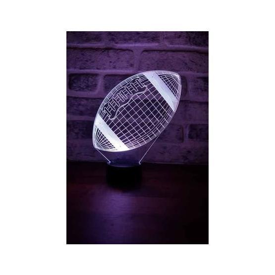 By-Lamp Krem 3d Amerikan Futbol Topu Led Masa Lambası