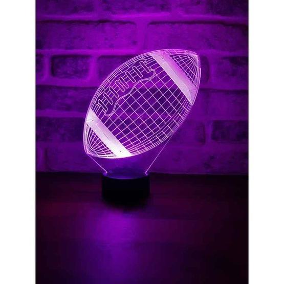By-Lamp Krem 3d Amerikan Futbol Topu Led Masa Lambası