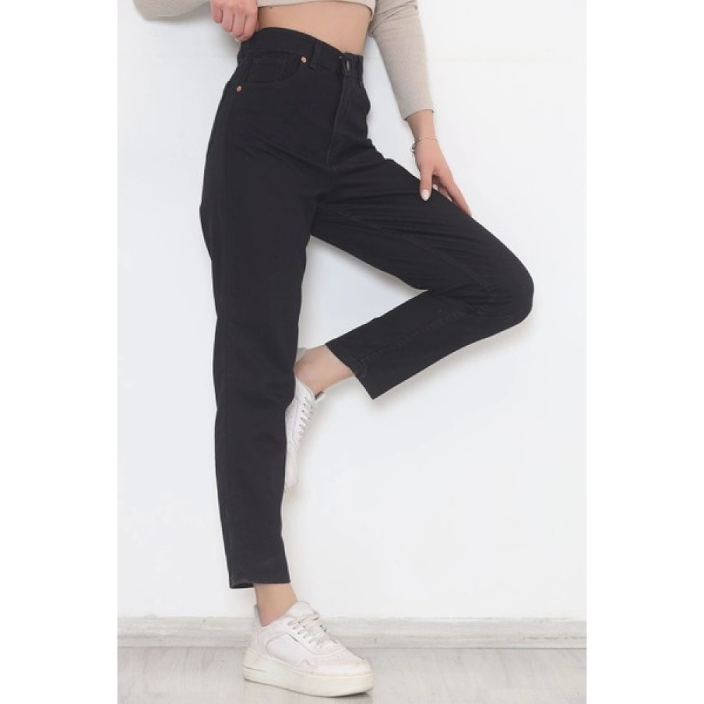 By Nurcihan Boyfriend Kot Pantolon Lacivert - 11917.1431. Elbise Fiyatı