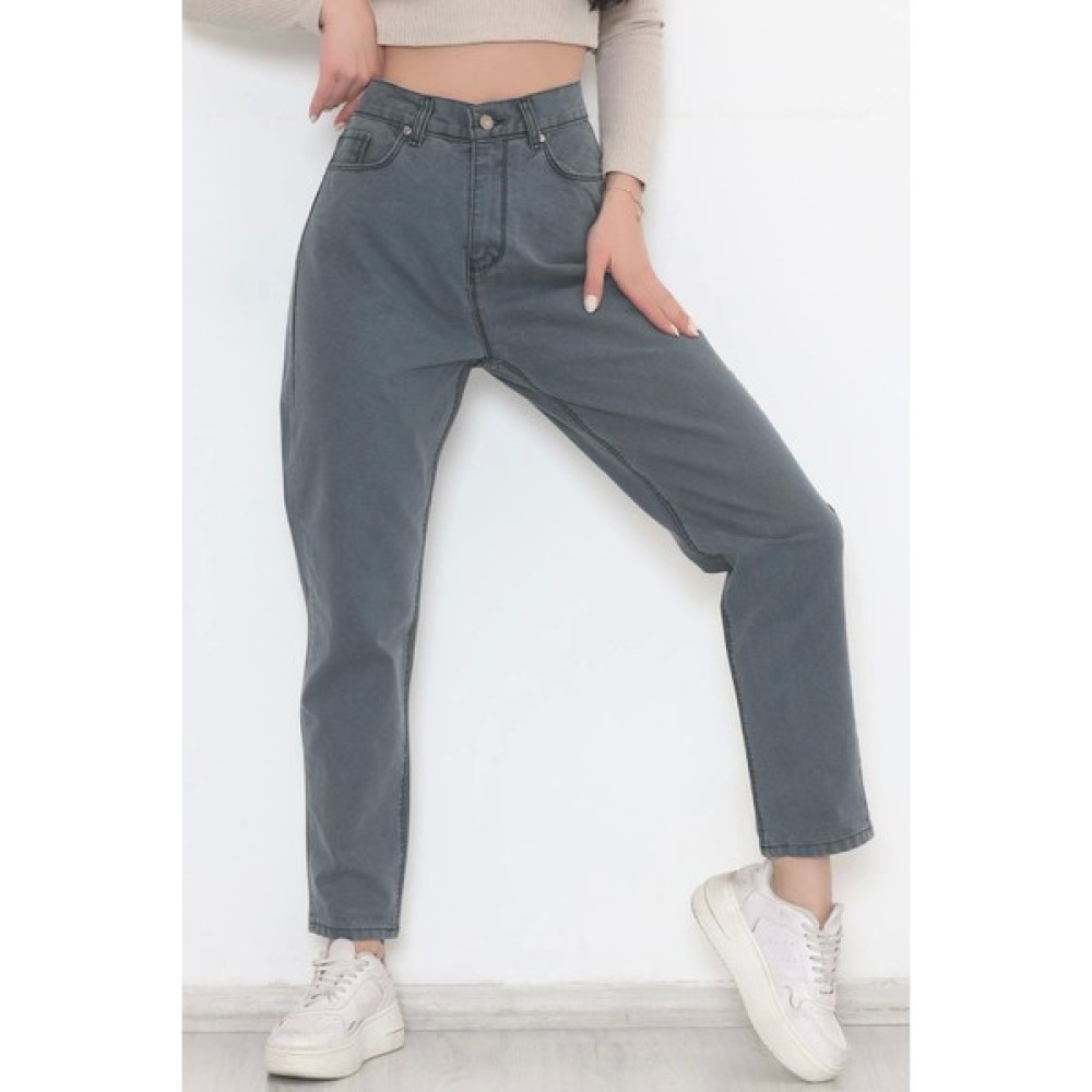 By Nurcihan Boyfriend Kot Pantolon Yeşil - 8756.1431. Elbise Fiyatı