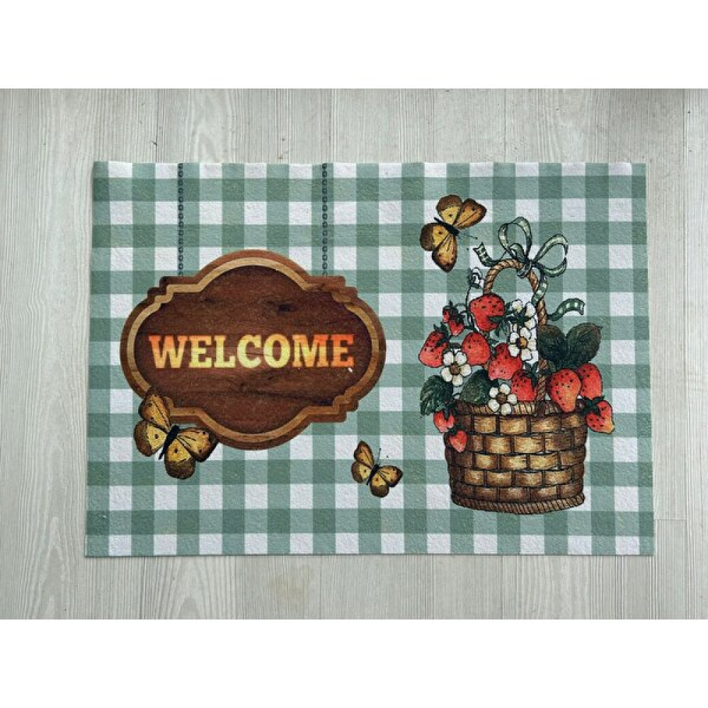 By Özce Tekstil Kapı Önü Paspası - 64 x 43 cm - Yeşil Paspas Fiyatı